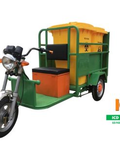 Xe chở rác 3 bánh chạy điện 480L