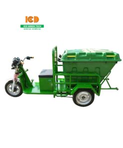 Xe điện thu gom rác ngõ xóm 400L
