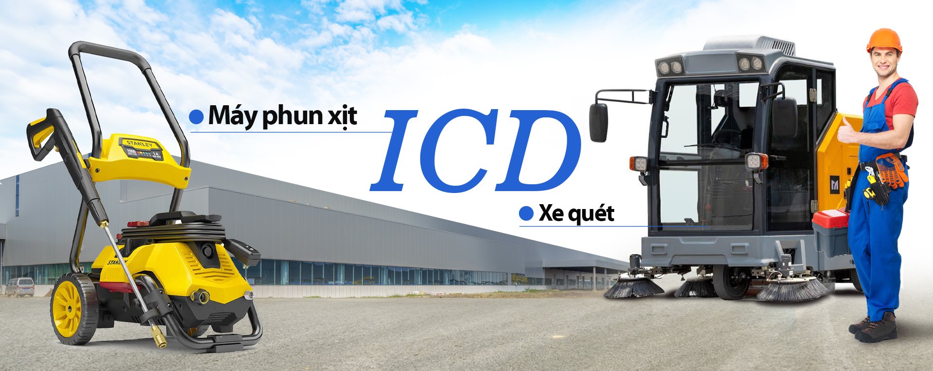 ICD Green Tech – Cung cấp máy chà sàn, xe chở rác, xe quét rác