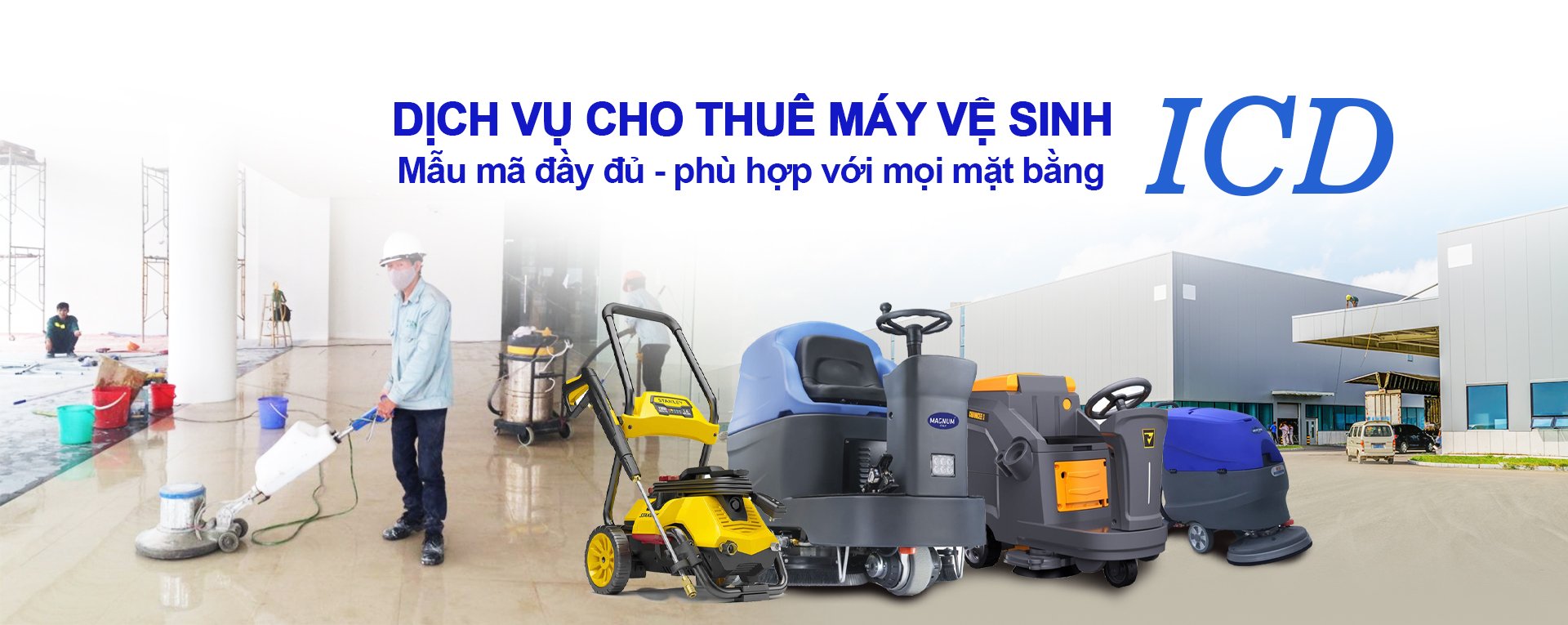 ICD Green Tech – Cung cấp máy chà sàn, xe chở rác, xe quét rác