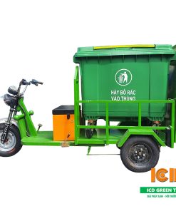 Xe điện chở rác dùng cho thùng 660L