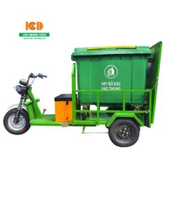 Xe điện chở rác dùng cho thùng 660L